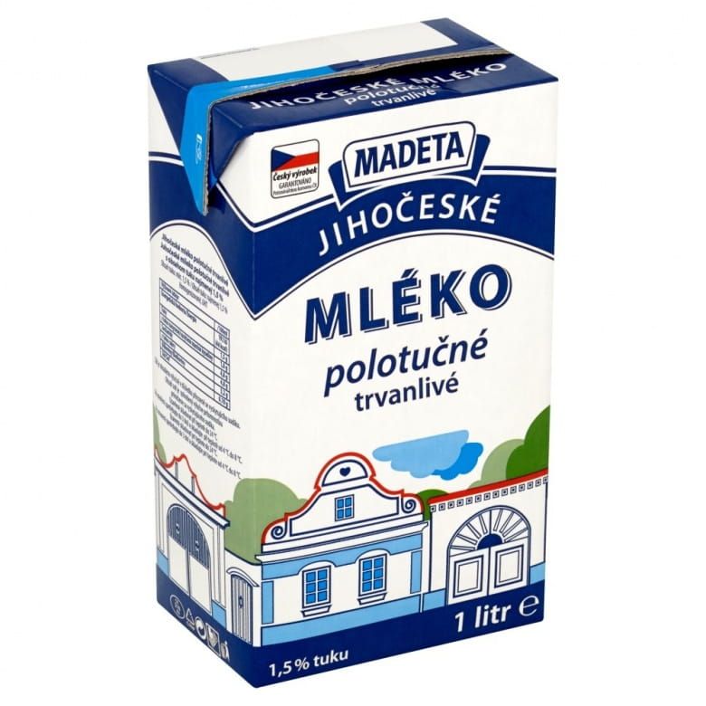 Mléko polotučné trvanlivé